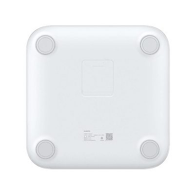 Báscula de baño - HUAWEI 55026228, Peso máximo 150 kg, Batería/s AAA, Indicador Masa Corporal (IMC), Bluetooth, Blanco