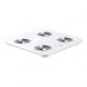 Báscula de baño - HUAWEI 55026228, Peso máximo 150 kg, Batería/s AAA, Indicador Masa Corporal (IMC), Bluetooth, Blanco