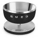 Báscula de cocina electrónica - SMEG KSC01BLMWW, 5 kg, Negro mate