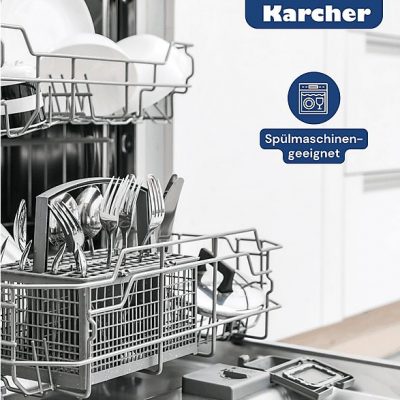 Batería de cocina - KARCHER 112914, 16 l, Aluminio, Negro