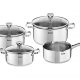 Batería de cocina - TEFAL A705A835, 1.3 Liter. 2.7 Liter. 4.7 Liter. 1.3 l, Acero inoxidable, Inox
