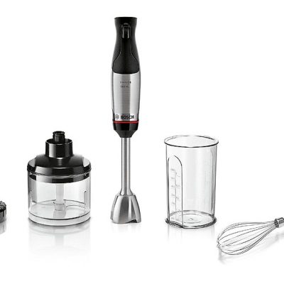 Batidora de mano - BOSCH MSM6M623, 1000 W, Totalmente variable velocidades, Inox