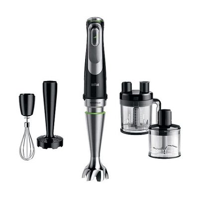 Batidora de mano - BRAUN Minipimer 9 MQ9187XLI, 1200 W, 3 velocidades, Negro