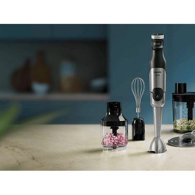 Batidora de mano - PHILIPS HR2685/00, 1200 W, Totalmente variable velocidades, Negro