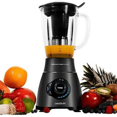 Batidora de vaso - CECOTEC Power Black Titanium 1800 Smart, 1800 W, 2.1 l, Multicolor