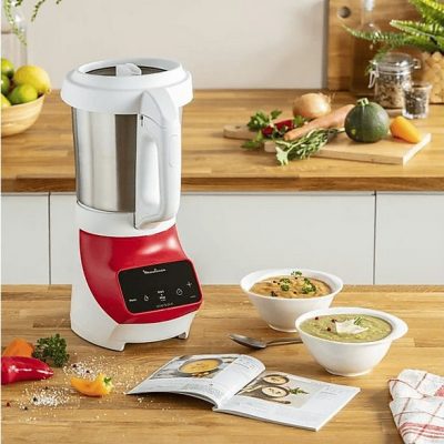 Batidora de vaso - MOULINEX LM924500, 1100 W, 5000 ml, Blanco