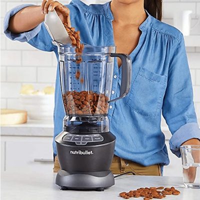 Batidora de vaso - NUTRIBULLET NBF-28400-1003GG, 1200 W, 1.89 l, Negro