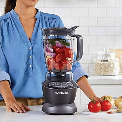Batidora de vaso - NUTRIBULLET NBF-28400-1003GG, 1200 W, 1.89 l, Negro