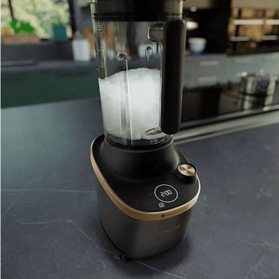 Batidora de vaso - PHILIPS HR3770/00, 1500 W, 2000 ml, Negro, Cobre