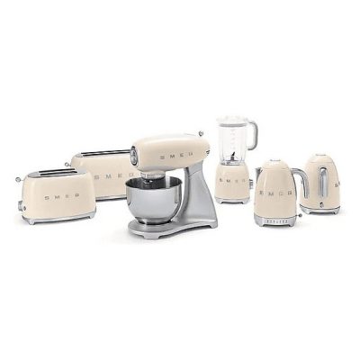 Batidora de vaso - SMEG BLF03CREU, 800 W, 1.5 l, Inoxidable