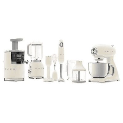 Batidora de vaso - SMEG BLF03CREU, 800 W, 1.5 l, Inoxidable