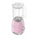 Batidora de vaso - SMEG BLF03PKEU, 800 W, 1.5 l, Verde