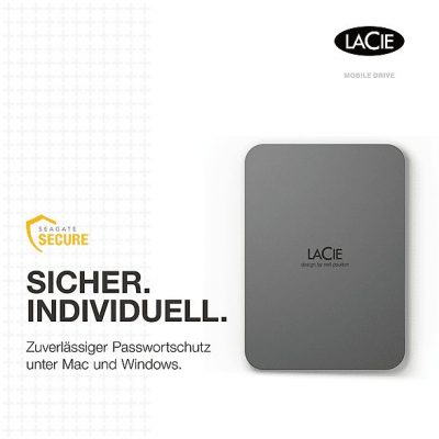 Disco duro externo 2 TB - LACIE STLR2000400, 2,5 HDD