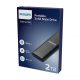 Disco duro externo 2 TB - PHILIPS FM02SS030P/00, SSD, Gris
