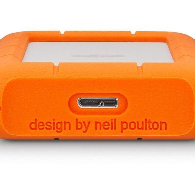 Disco duro externo 5 TB - LACIE STJJ5000400, 2,5 ", HDD, Plateado + naranja