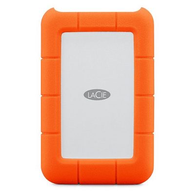 Disco duro externo 5 TB - LACIE STJJ5000400, 2,5 ", HDD, Plateado + naranja