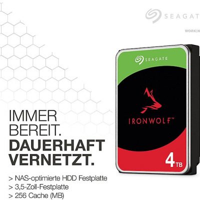 Disco duro interno 4 TB - SEAGATE ST4000VN006, Interno, 300