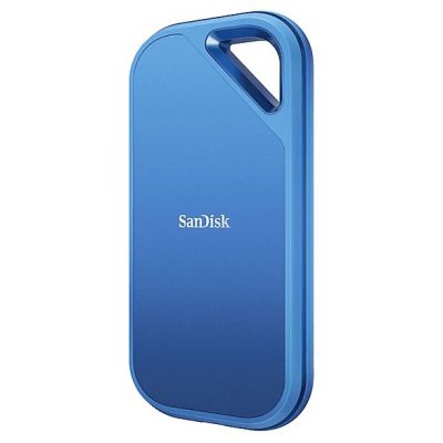 Disco duro SSD externo 1 TB - Sandisk Creator Pro Portable SSD, Hasta 2000/MBs de lectura, IP65, USB-C, Azul