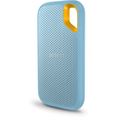 Disco duro SSD externo 1TB - SanDisk Extreme Portable SSD, 2.5", Hasta 1050 MB/s, NVMe, USB 3.2, IP65, Azul