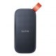 Disco duro SSD externo 1TB - SanDisk Portable SSD, Portátil, USB 3.2 Gen 2, Lectura de hasta 800 MB/s, Gancho de goma, Gris