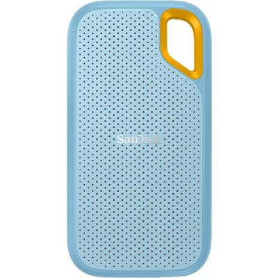 Disco duro SSD externo 2TB - SanDisk Extreme Portable SSD, 2.5", Hasta 1050 MB/s, NVMe, USB 3.2, IP65, Azul
