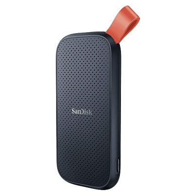 Disco duro SSD externo 2TB - SanDisk Portable SSD, Portátil, USB 3.2 Gen 2, Lectura de hasta 800 MB/s, Gancho de goma, Gris
