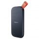 Disco duro SSD externo 2TB - SanDisk Portable SSD, Portátil, USB 3.2 Gen 2, Lectura de hasta 800 MB/s, Gancho de goma, Gris