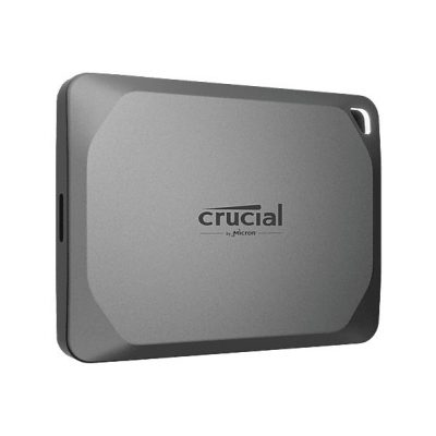 Disco duro SSD externo 4 TB - Crucial X9 Pro, USB 3.2 Gen-2 (10Gb/s), Velocidad Lectura y Escritura de hasta 1050 MB/s, Plug-and-play, Gris