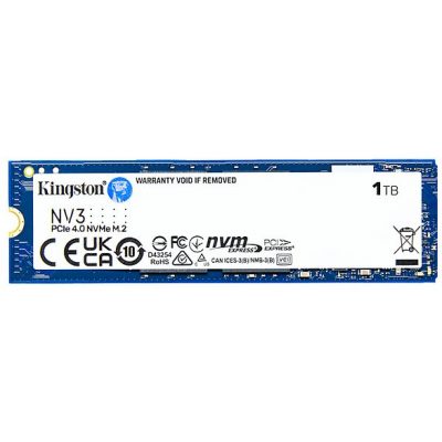 Disco duro SSD interno 1 TB - KINGSTON Disco SSD Kingston NV3 1TB/ M.2 2280 PCIe NVMe, Interno