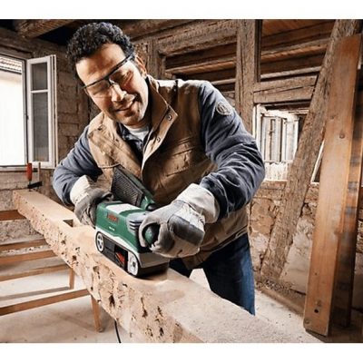 Lijadora  - PBS 75 AE Set BOSCH, Verde, Gris