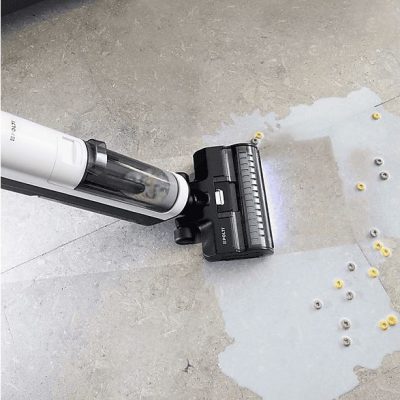 Limpiador de vapor - Polti RollySteam WD30C Cordless, 450 W, 3 en 1: aspira, lava y desinfecta con vapor, 35 min autonomía, Autolimpieza, Pantalla LED
