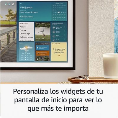 Pantalla inteligente con Alexa - Amazon Echo Show 15, Full HD de 15.6", con Alexa, Fire TV integrado y mando por voz Alexa, Negro