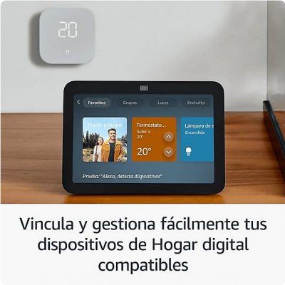 Pantalla inteligente con Alexa - AMAZON ECHO SHOW 8 (3N GEN) BLACK, Bluetooth, Amazon Alexa, zwart
