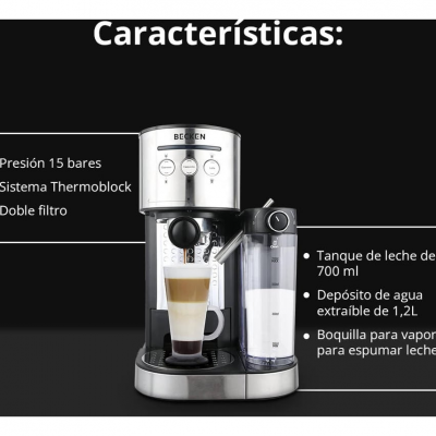 Cafetera BECKEN BECM4567 (15 bar - Café Molido)