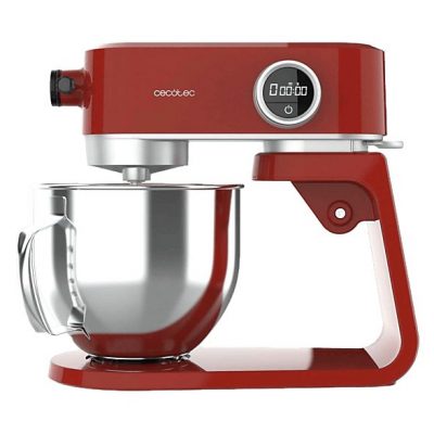 Robot amasador - Cecotec Twist&Fusion 4000 Luxury Red, 800 W, 8 Velocidades, Rojo