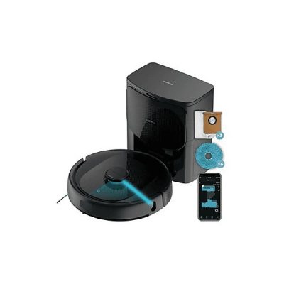 Robot aspirador - CECOTEC Conga 9590 Spin Revolution Ultra Power Home, 680 W, Depósito 3 l, Autonomía 120 min, Multicolor