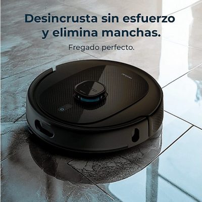 Robot aspirador - CECOTEC Conga 9990 AI Spin Revolution Ultra Power Home, 1000 W, Potencia de succión 10 kPa, Depósito 500 ml, Autonomía 120 min, Multicolor