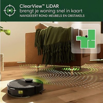 Robot aspirador - IROBOT Roomba 105 Combo Robot + AutoEmpty, 120 W, Potencia de succión 7 kPa, Depósito 0,24 l, Autonomía 120 min, Negro