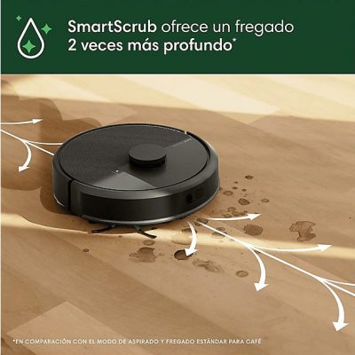 Robot aspirador - IROBOT Roomba 105 Combo Robot + AutoEmpty, 120 W, Potencia de succión 7 kPa, Depósito 0,24 l, Autonomía 120 min, Negro