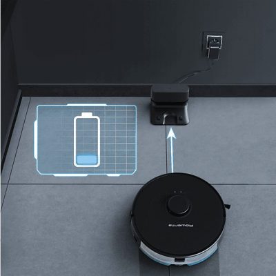 Robot aspirador - ROWENTA RR8575WH, 8575 W, Potencia de succión 2,7 kPa, Depósito 4,1 l, Autonomía 120 min, Negro