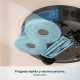 Robot friegasuelos - Cecotec Conga M100 Spin AI, Navegación inteligente IA, Programable, Negro