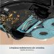 Robot friegasuelos - Cecotec Conga M100 Spin AI, Navegación inteligente IA, Programable, Negro