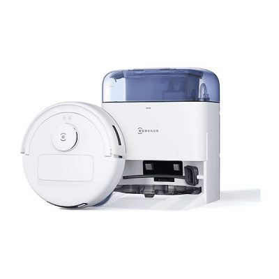 Robot friegasuelos - ECOVACS Deebot Mini Blue, 40,00 W, Potencia de succión 9 kPa, Depósito 1,40 l, Autonomía 128Min., Blanco
