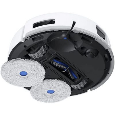 Robot friegasuelos - ECOVACS Deebot Mini Blue, 40,00 W, Potencia de succión 9 kPa, Depósito 1,40 l, Autonomía 128Min., Blanco