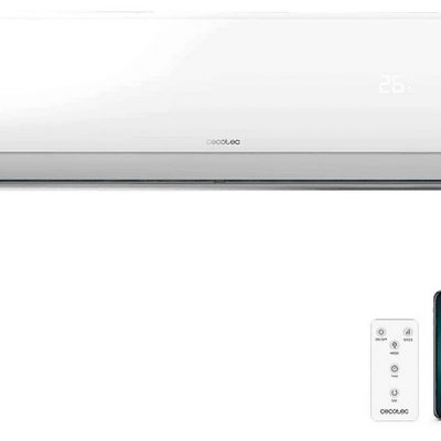 Split 1x1 - CECOTEC AirClima 12000 Smartfresh Connected, 12000 fg/h, Función Inverter, Multicolor