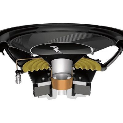 Subwoofer - PIONEER GXT-3730B-SET, 2 canales, Blanco