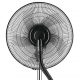 Ventilador de agua - TAURUS Vb 02, 3 velocidades, Plata / Negro